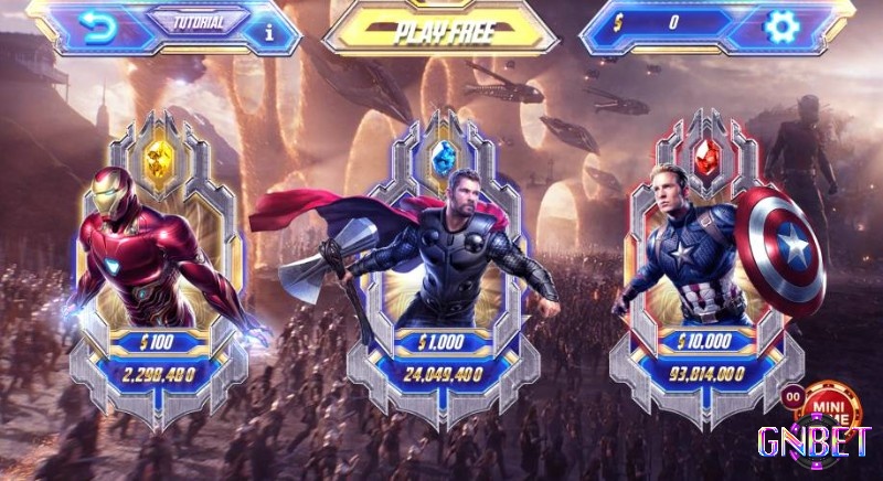 Game nổ hũ Avengers tạo nên sức hút lớn