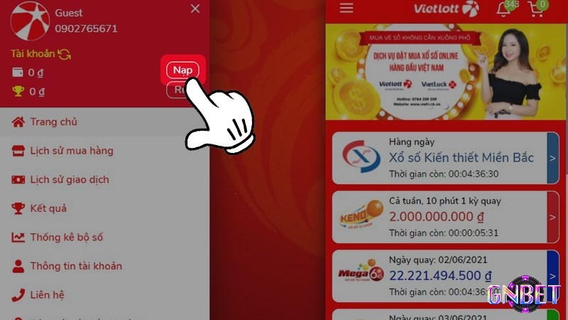 Cách mua cơ bản nhất ngay tại app Vietlott