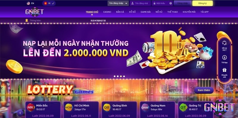 Gnbet nhà cái xanh chín, minh bạch và chống tool hack