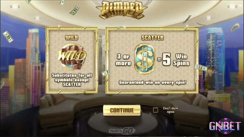 Đô la chính là biểu tượng phân tán của Pimped slot