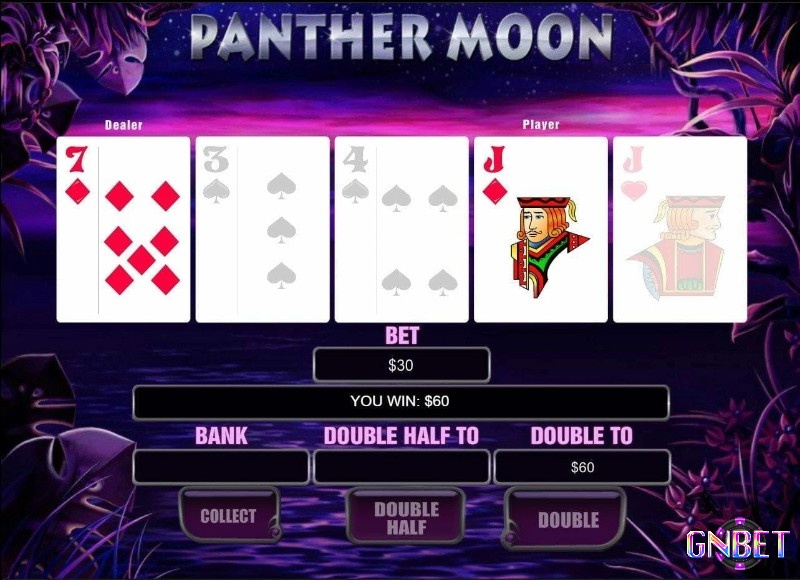 Mini game cá cược đỏ đen trong slot chủ đề báo đen