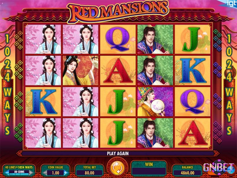 Cách chơi Slot Red Mansions rất đơn giản