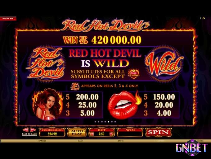 Wild chính là Red Hot Devil với khả năng thay thế biểu tượng