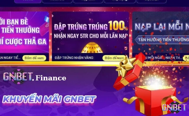 Gnbet thu hút người chơi với ưu đãi tiền thưởng cao