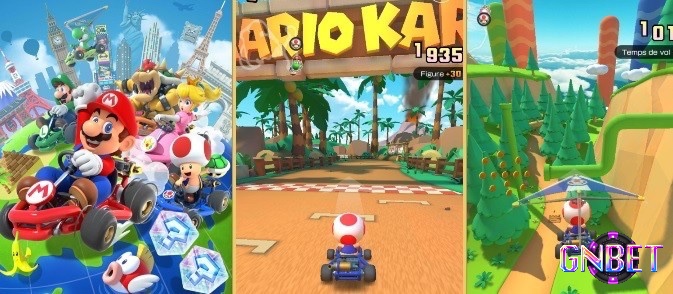 Bối cảnh đường đua trong game mario kart tour được lấy cảm hứng từ các thành phố nổi tiếng trên thế giới